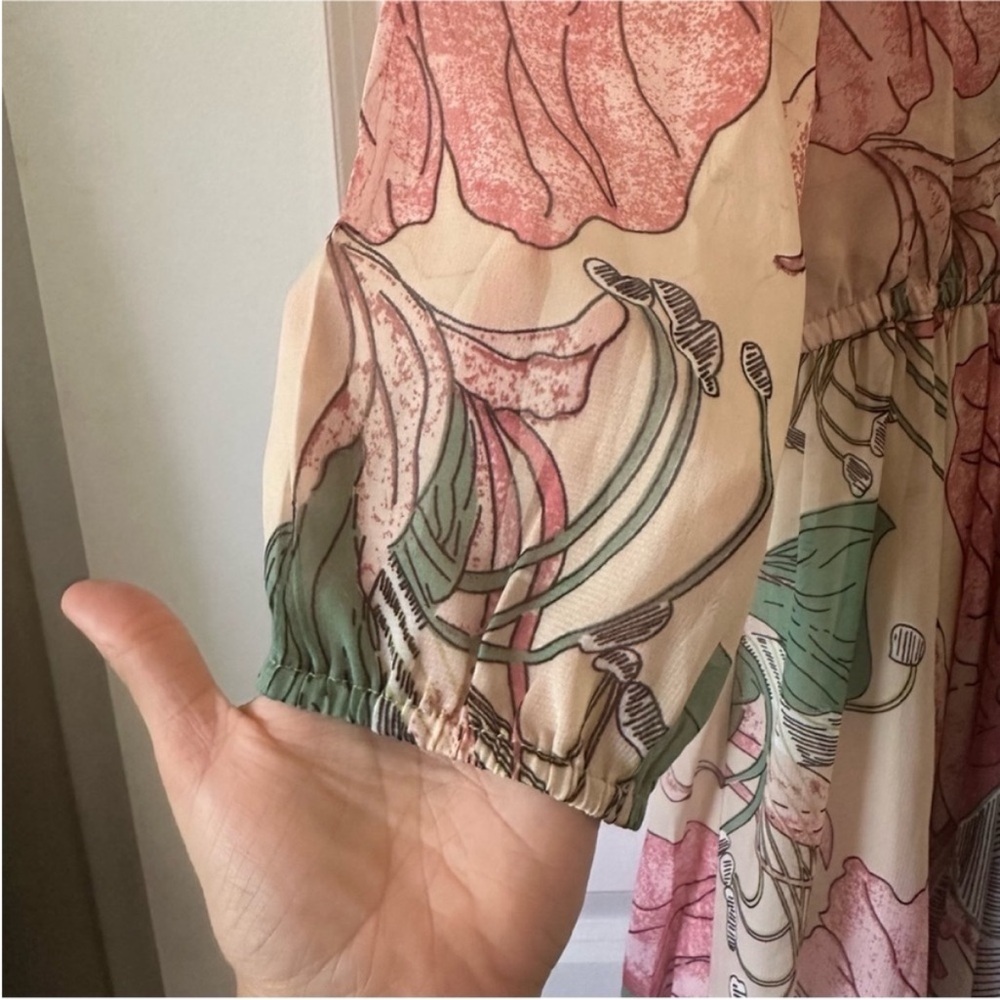 Chicwish Spring Scenery Pink Floral Print Women's Dress - Picture 7 of 13